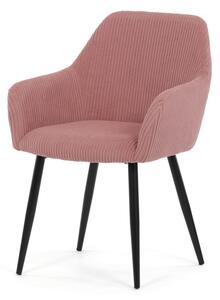 Étkezőszék rózsaszín kordbársony kárpittal – DCH-V4009 PINK6