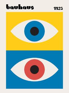 Illusztráció Bauhaus Eyes Abstract, Retrodrome, (30 x 40 cm)
