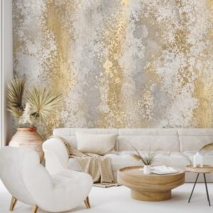 Tapéta absztrakt aranypatina glamour stílusban