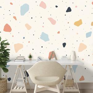 Fotótapéta pasztell terrazzo formák