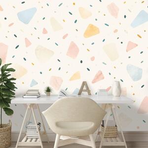 Tapéta pasztell terrazzo formák