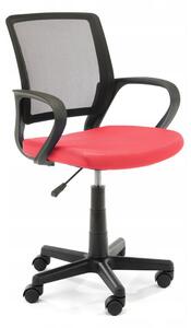 KORAD FD-6 Irodai szék, 53x81-93x56,5, piros/fekete
