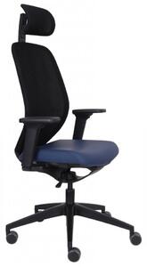GRO-4U BS HD Black ergonomikus forgószék deréktámasszal és fejtámlával