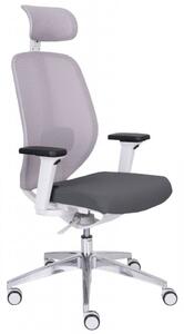 GRO-4U GS HD Chrome ergonomikus forgószék deréktámasszal és fejtámlával