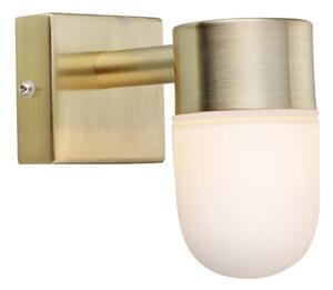Markslöjd MENTON sárgaréz-fehér fürdőszobai fali lámpa (MS-106374) G9 1 izzós IP44