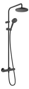 Zuhanyrendszer Hansgrohe Vernis Blend termosztatikus csapteleppel fekete matt 26276670