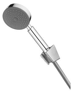 Mereo, Kádkészlet egyállású kézizuhannyal ø 11 cm, szürke-ezüst zuhanycsővel és tartóval, MER-CB469D