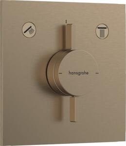 Zuhany és fürdő csaptelep Hansgrohe DuoTurn E vakolat alatti rész nélkül csiszolt bronz 75417140