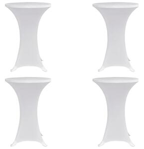 4 darab fehér sztreccs asztalterítő bárasztalhoz Ø60 cm