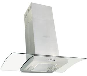 VidaXL rozsdamentes acél sziget páraelszívó 90 cm 756 m³/óra LED