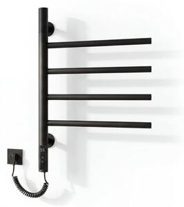 Törölközőtartó elektromos SIKO 54,5x41,1 cm fekete matt EHDR3048B