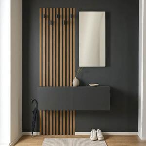 Fogas tükörrel, Arika, barna, 100x37.1x199.5 cm