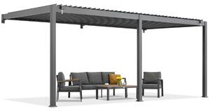 Lagos 3x6 Garden Point falra szerelhető terasz pergola antracit színben