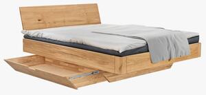 Tölgyfa ágy tárolóhellyel 160 x 200 cm