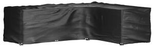VidaXL 2 db L-alakú kerti bútorhuzat 16 fűzőlyukkal 260x210x80 cm