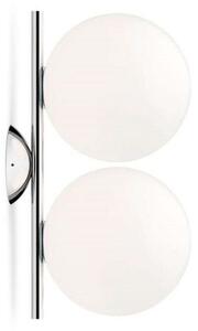 Fali Lámpa FLOS, IC C/W1 Double, dimmable, Fehér, Nappali, Üveg, Dizájn