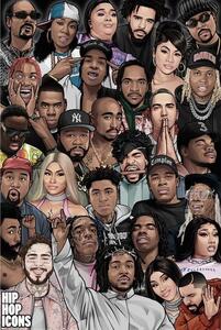 Plakát Hip Hop - Icons, (61 x 91.5 cm)