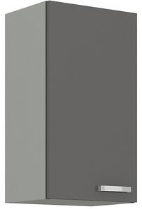 GRISS felső függőleges konyhaszekrény 30 G-72 F, 30x71,5x31 szürke/szürke magasfényű