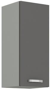 GRISS felső függőleges konyhaszekrény 60 G-72 F, 60x71,5x31 szürke/szürke magasfényű