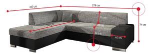 CHERRY ágyazható sarok ülőgarnitúra, 278x73x216 cm, berlin 03/soft 066, jobbos