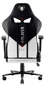 Diablo X-Player 2.0 szövet gamer szék Átlagos méret: fehér-fekete Diablochairs