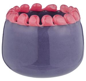 VALANCE üveg mécsestartó 10 cm, lila