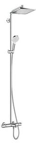 Hansgrohe Crometta E fali zuhanyrendszer termosztatikus keverővel krómozott 27298000