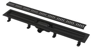 Zuhanyzó vályú Alca 75 cm fekete szőnyeg APZ10BLACK-750M