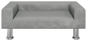 VidaXL világosszürke bársony gyerekkanapé 70 x 45 x 26,5 cm