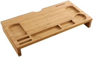 Bambusz asztali rendezo, monitor állvány, 60 x 30,2 x 8,5 cm