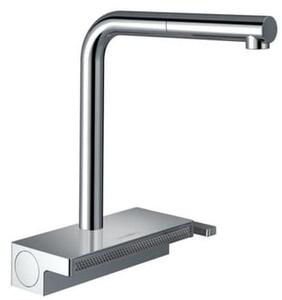 Mosogató csaptelep Hansgrohe Aquno kihúzható zuhannyal, 2 áram króm 73836000
