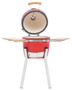 VidaXL Kamado kerámia füstölővel kombinált grillező 76 cm