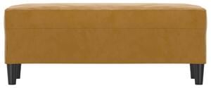 VidaXL barna bársony pad 100 x 35 x 41 cm