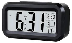 Procart Digitális asztali óra, LCD kijelző, beltéri hőmérséklet, riasztás, dátum, háttérvilágítás