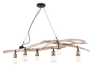 Ideal Lux Driftwood barna függesztett lámpa (IDE-180922) E27 6 égős IP20