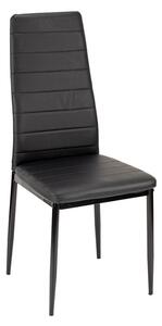 Kárpitozott ebédlő szék fekete BC 258-BLACK