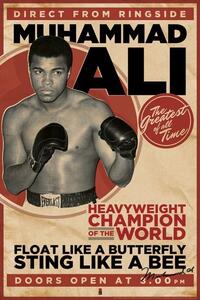 Plakát Muhammad Ali - vintage, (61 x 91.5 cm)