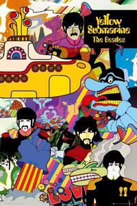 Plakát the Beatles - yellow submarine, (61 x 91.5 cm)