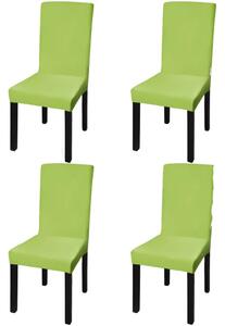 VidaXL 4 db zöld szabott nyújtható székszoknya