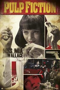 Plakát Pulp Fiction: Ponyvaregény - Mia, (61 x 91.5 cm)