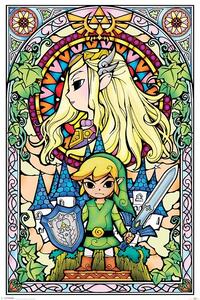 Plakát Legend Of Zelda - Stained Glass, (61 x 91.5 cm)