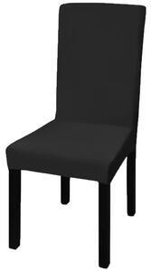 VidaXL 6 db fekete szabott nyújtható székszoknya