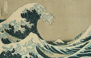 Reprodukció Kacušika Hokusai - A nagy hullám Kanagavánál, Katsushika Hokusai