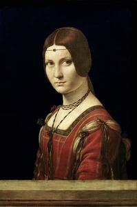 Leonardo da Vinci - Festmény reprodukció Portrait of a Lady, (26.7 x 40 cm)