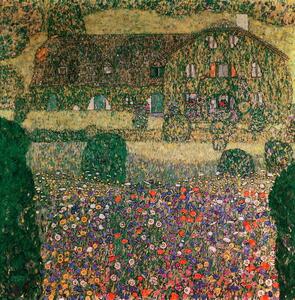 Gustav Klimt - Festmény reprodukció Country House by the Attersee, c.1914, (40 x 40 cm)