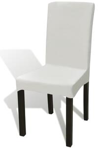 VidaXL 6 db krémszínű szabott nyújtható székszoknya