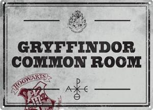Fém tábla Harry Potter - Common Room, (21 x 15 cm)