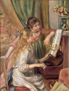 Reprodukció Young Girls at the Piano, 1892, Pierre Auguste Renoir