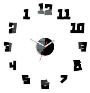 Modern falióra CRAZY CLOCK  BACK IN TIME NH030 (öntapadós)