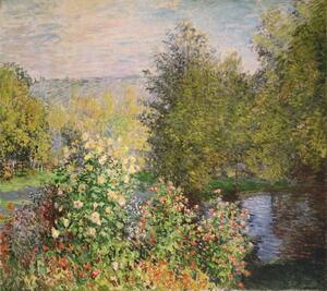 Claude Monet - Festmény reprodukció A Corner of the Garden at Montgeron, 1876-7, (40 x 35 cm)